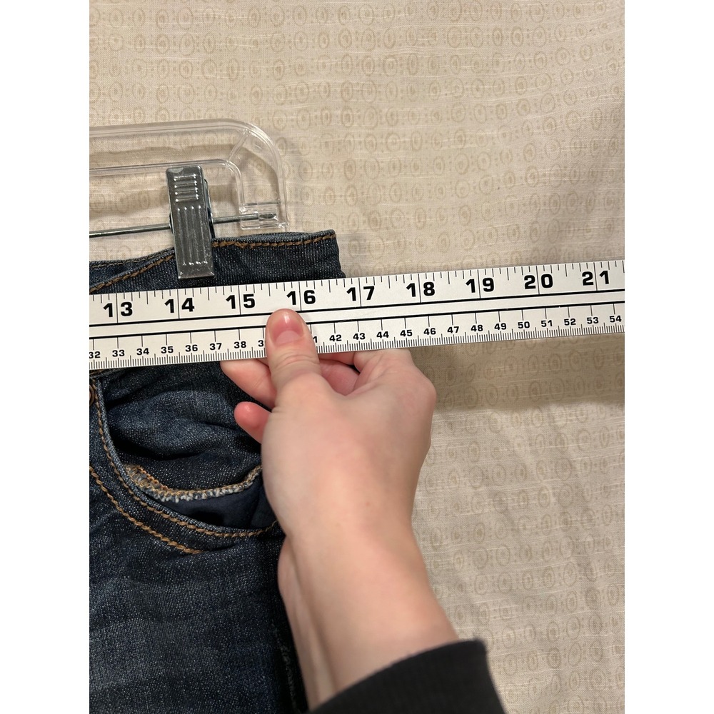 Grace in LA Women Size 33 Dark Wash Straight Embellished Embroidered Jeans #2162 - Picture 3 of 12